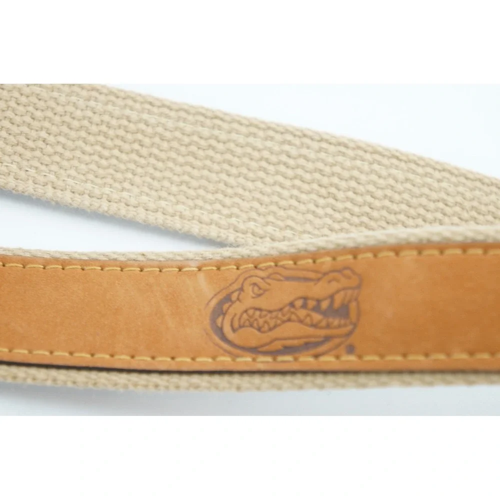 Zep-Pro Belt Size 38 Brown Florida Gators Leather Canvas NCAA USA Excellent